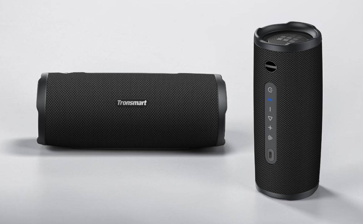 Tronsmart Mirtune C3 Plus fekete színben, stúdió háttérrel