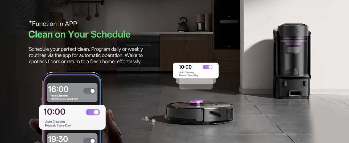 Vactidy WI5 önürítős robotporszívó app