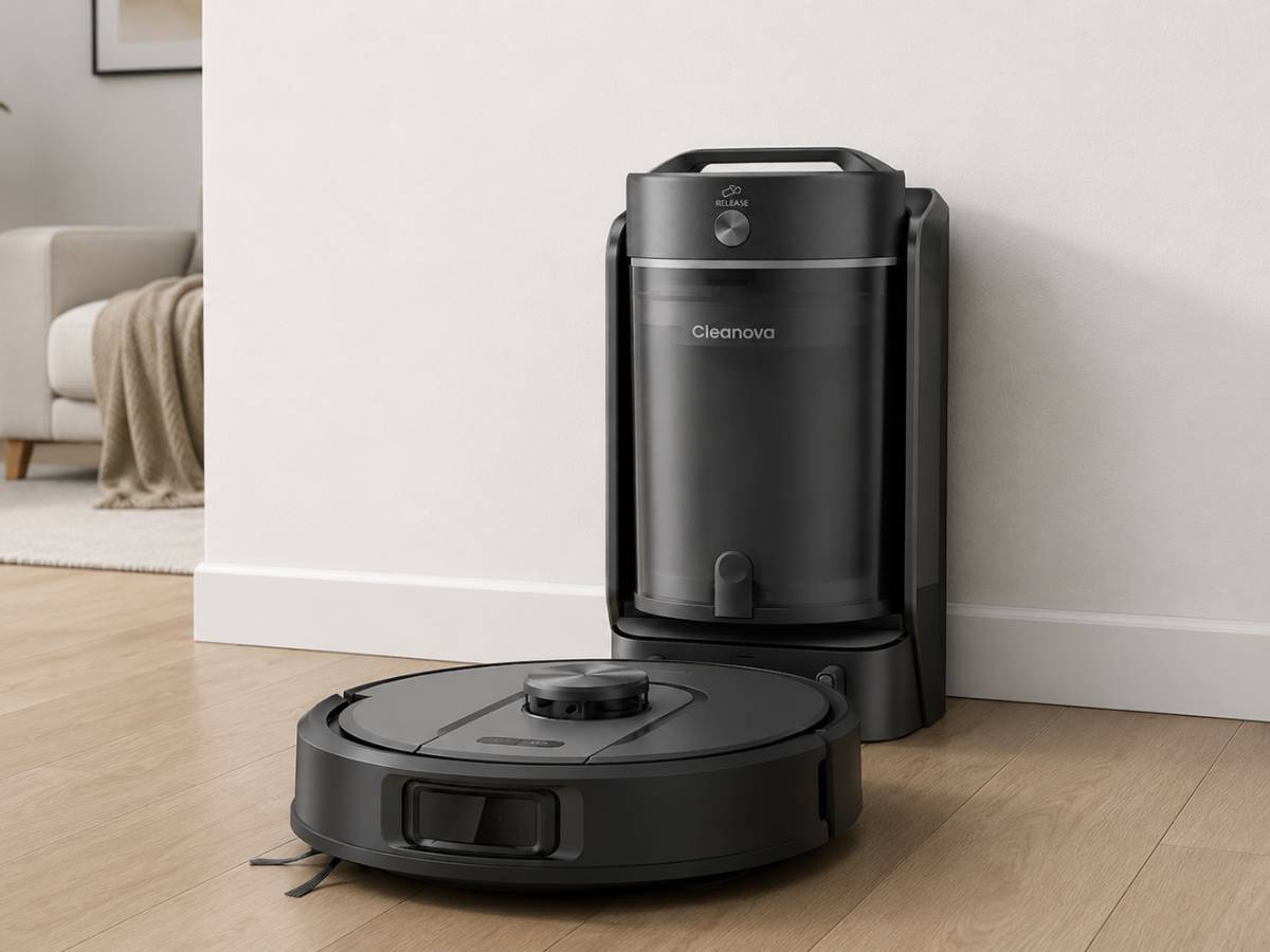Vactidy WI5 robotporszívó a dokkolónál, a fal mellett