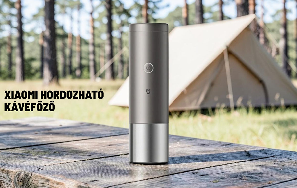 Xiaomi hordozható eszpresszó főző: akkumulátorral és 20 baros nyomással érkezett a kompakt kávéfőző