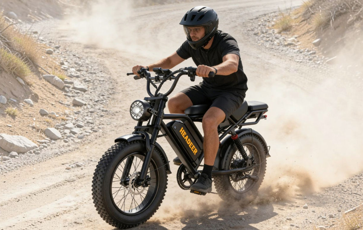 Szuperolcsó és brutális, 750 W-os e-bike hatalmas akkuval: HEADEER BK20