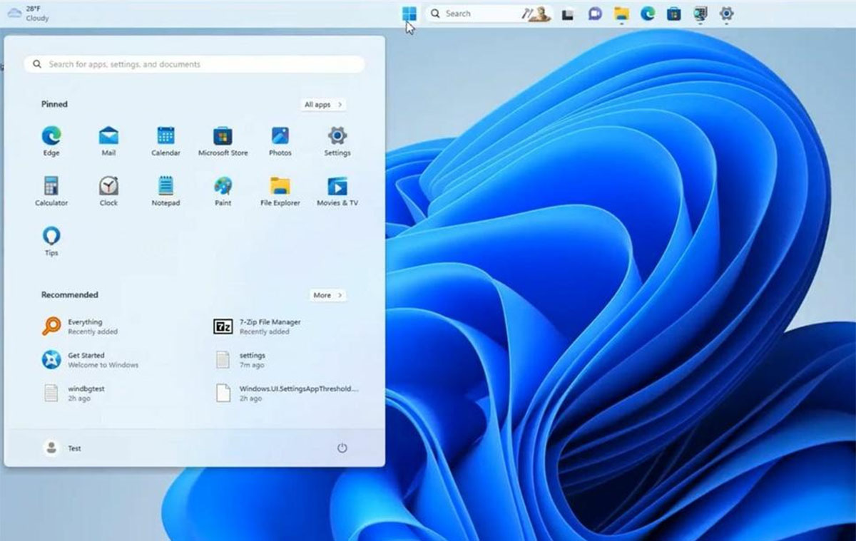 A Windows 11-ben végre visszatér az áthelyezhető tálca, felülre és oldalra is kerülhet