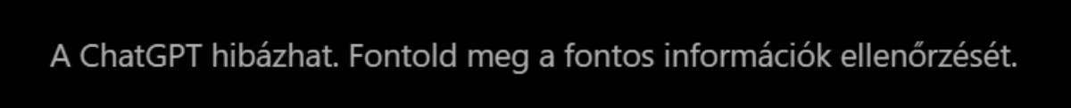 AI figyelmeztetés