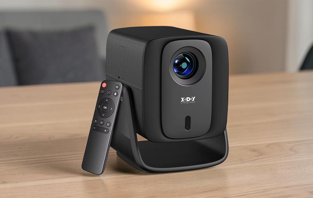Androidos projektor nagy, 1000 ANSI lumen fényerővel: XGODY Gimbal A7Cine