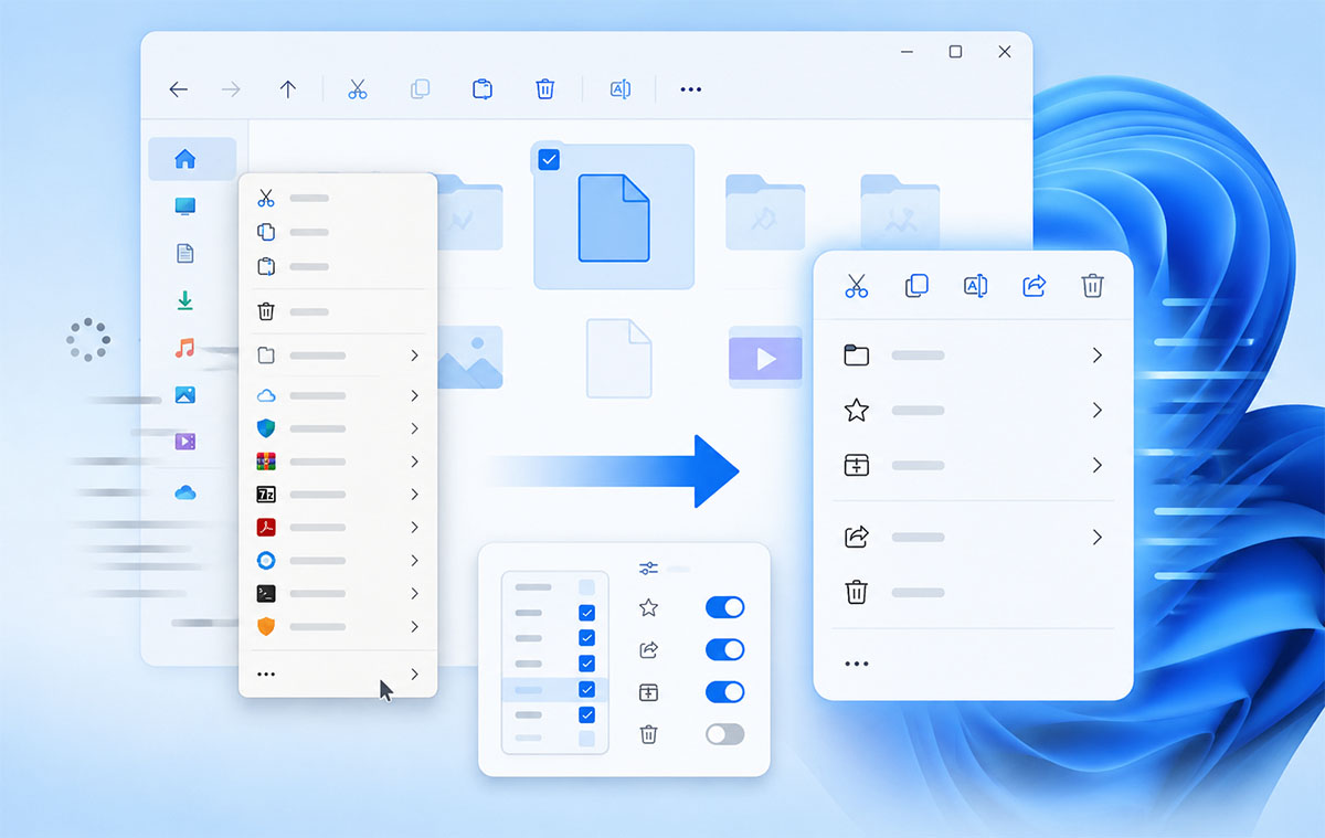 Átalakítható, személyre szabható lesz a Windows 11 jobbklikkes menüje