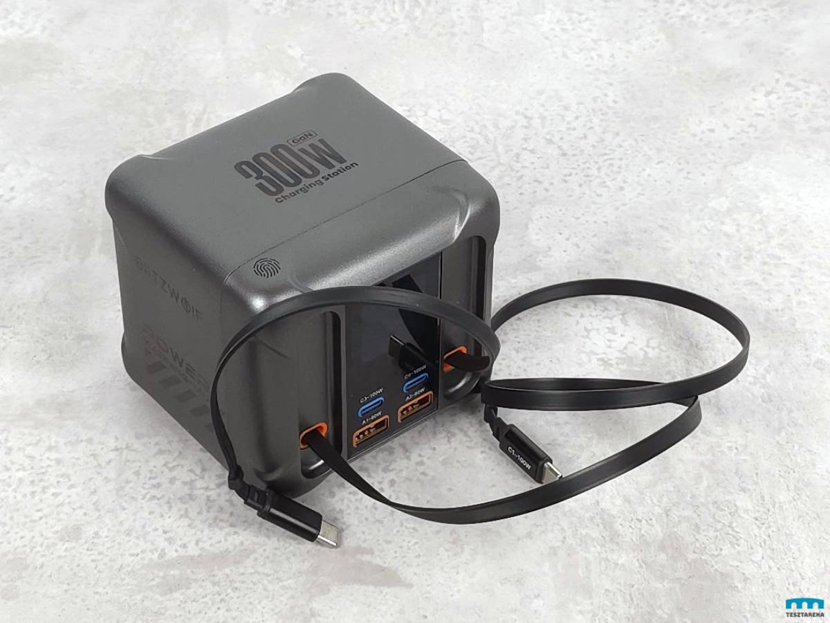 Blitzwolf® BW-S35 kihúzott kábelekkel