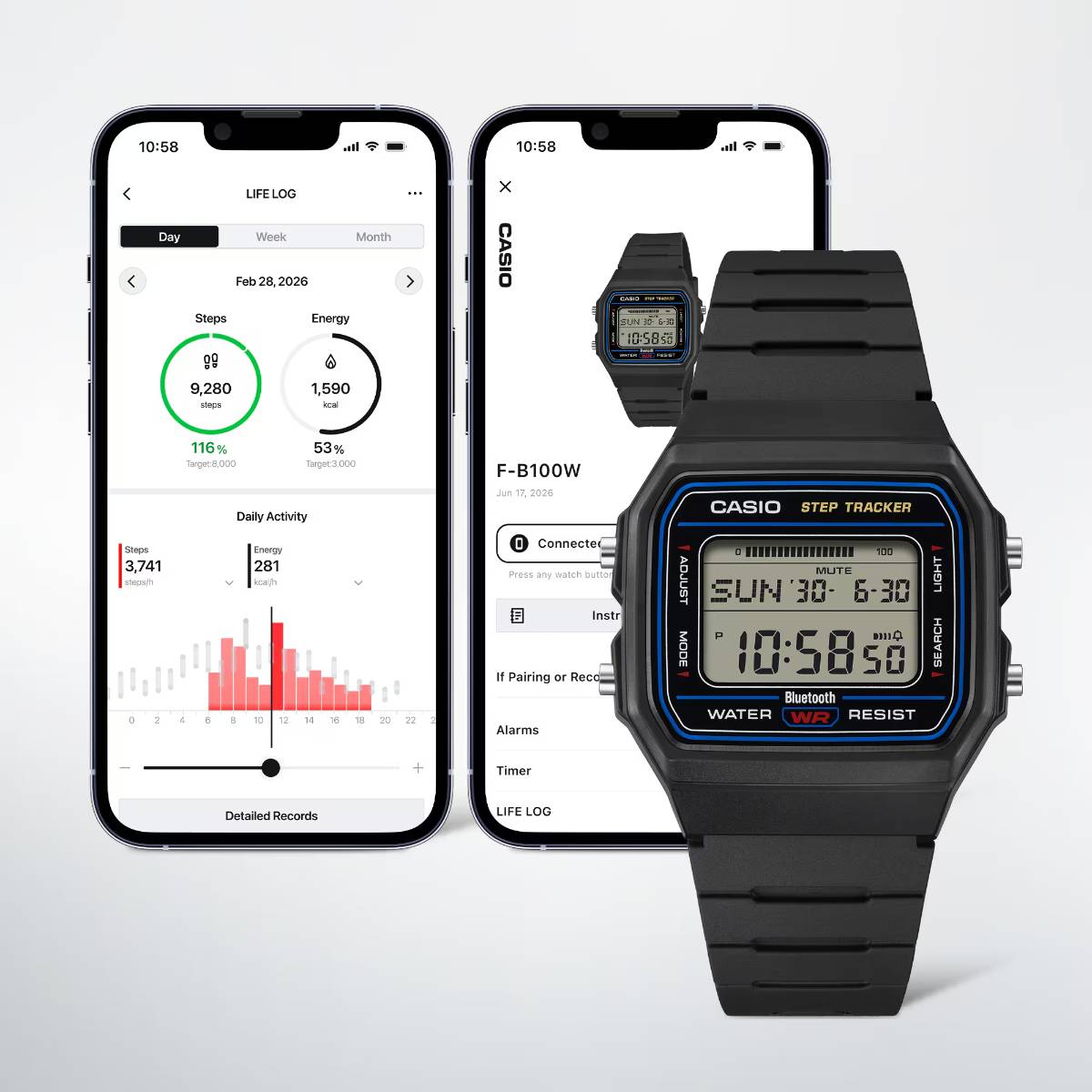 Casio F-B100W-1A app