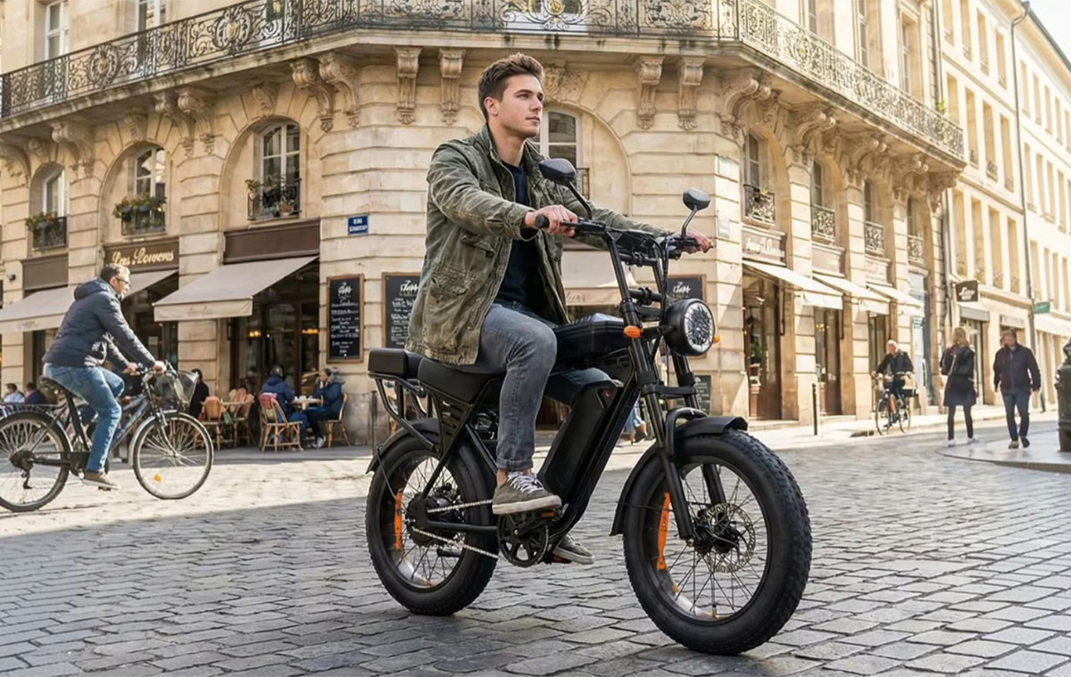 Elektromos fat bike motor dizájnnal, 10 centi széles kerekekkel: Aairsk X5