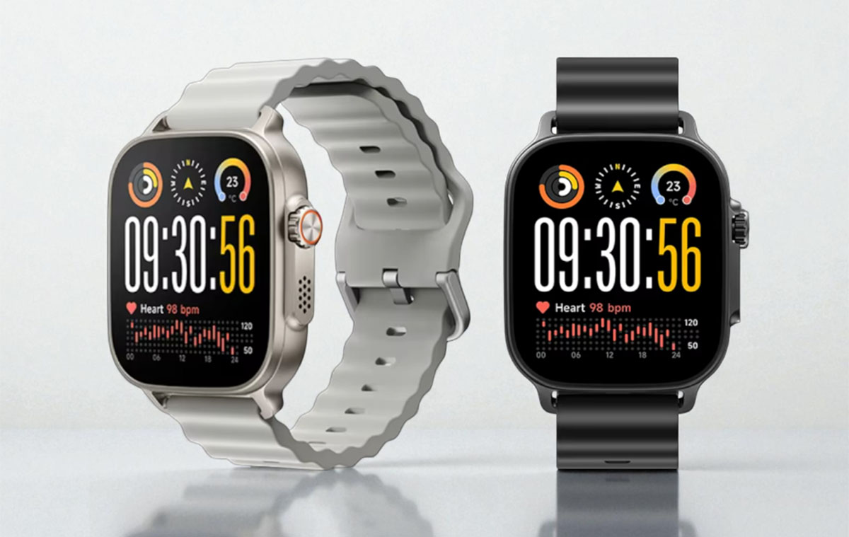 realme Watch fekete és ezüst színben