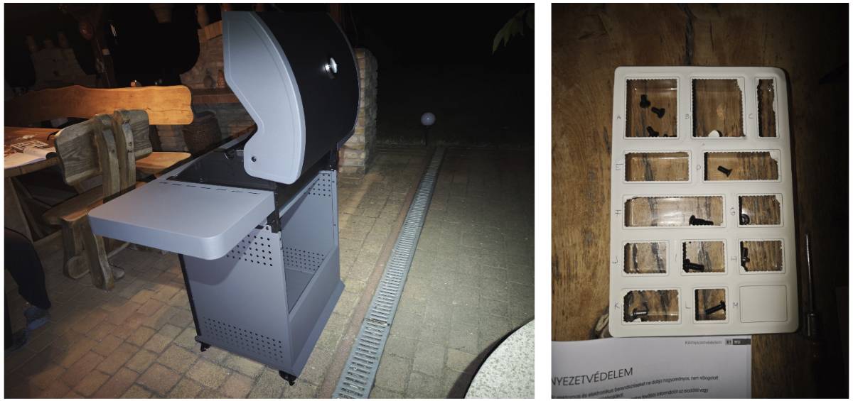Fieldmann FZG 3006 gázgrill összeszerelve