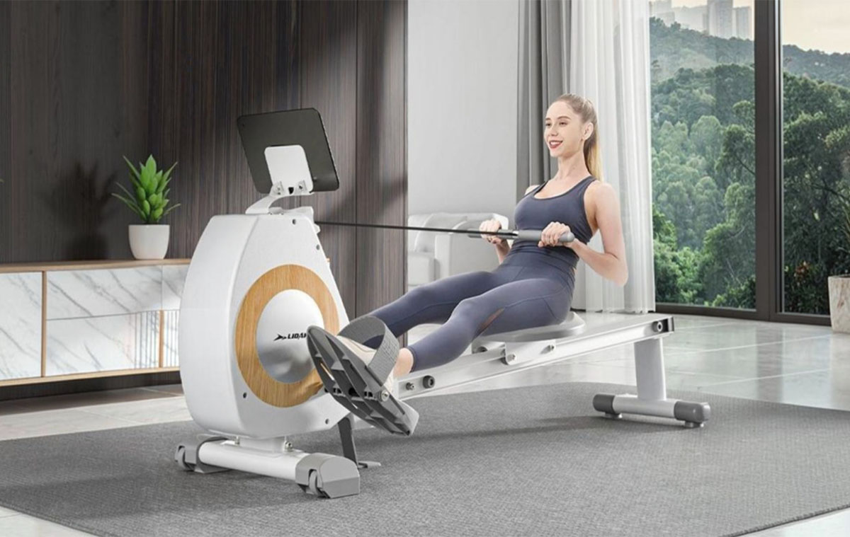 Halk és összecsukható evezőgép 150 kg-os terhelhetőséggel, otthoni edzéshez