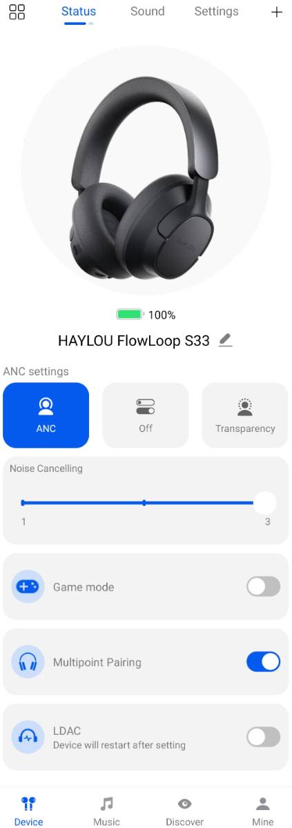 HAYLOU FlowLoop S33 app