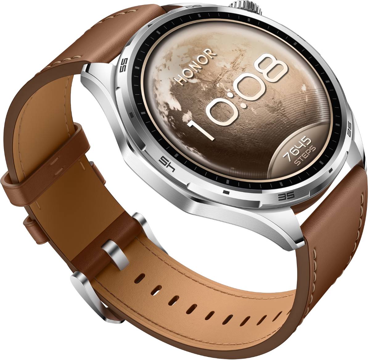HONOR Watch 6 okosóra ezüst színben