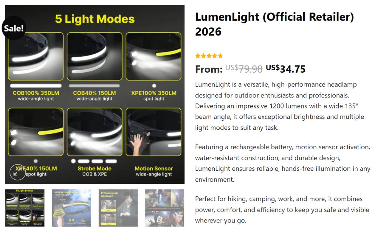 LumenLight webshop