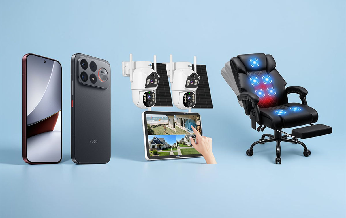 Napelemes kamerák kijelzővel, Xiaomi POCO F9, Amazfit és Garmin viselhetők