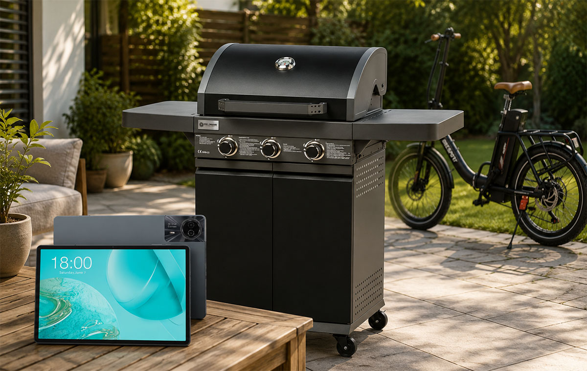 Grill teszt és mindennel felszerelt tablet, olcsó e-bike
