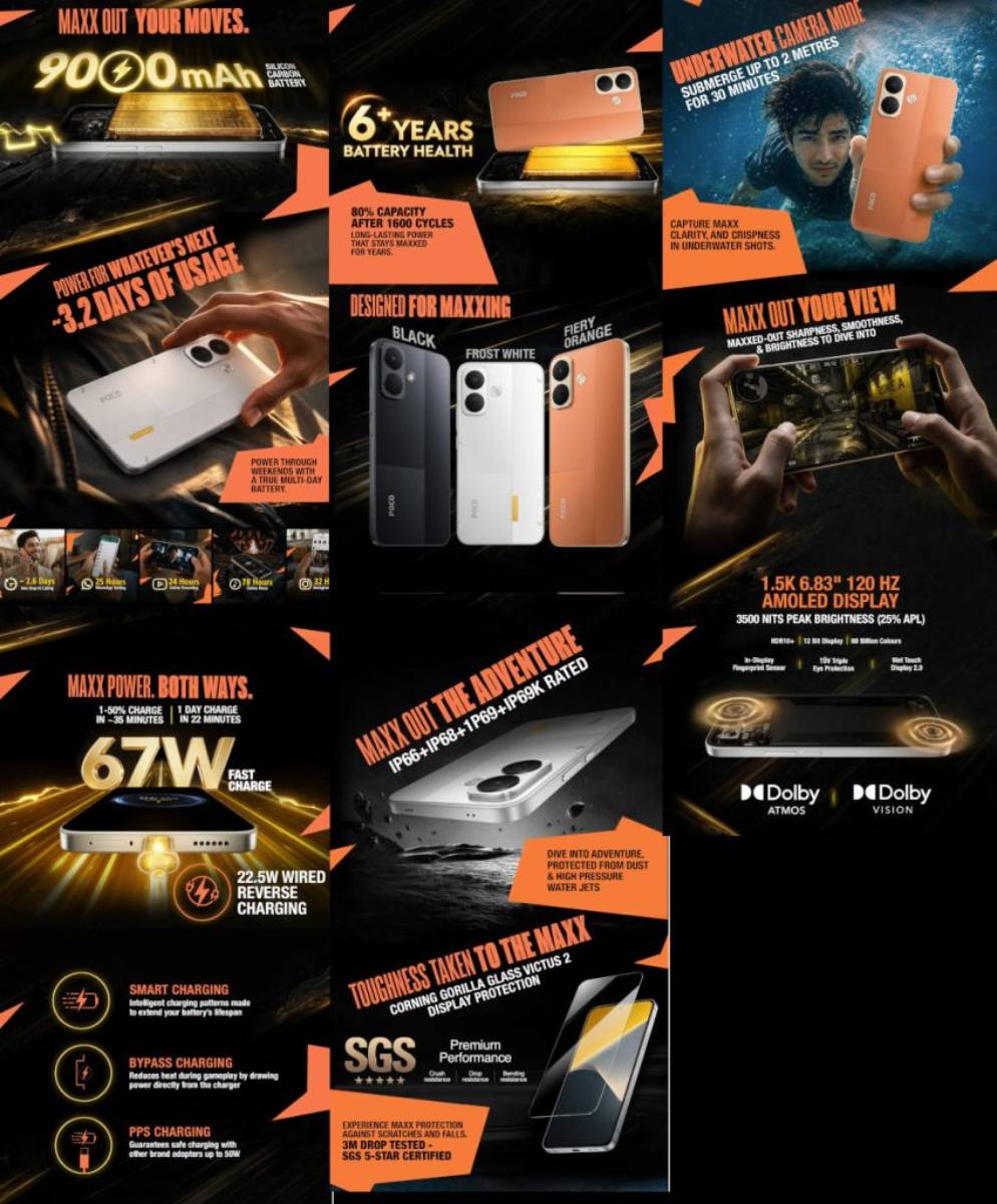POCO X8 teaser jellemzők