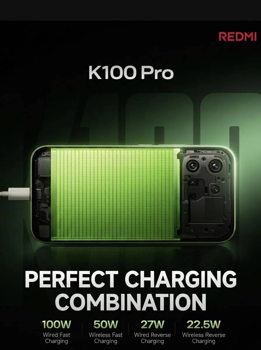 REDMI K100 Pro töltés