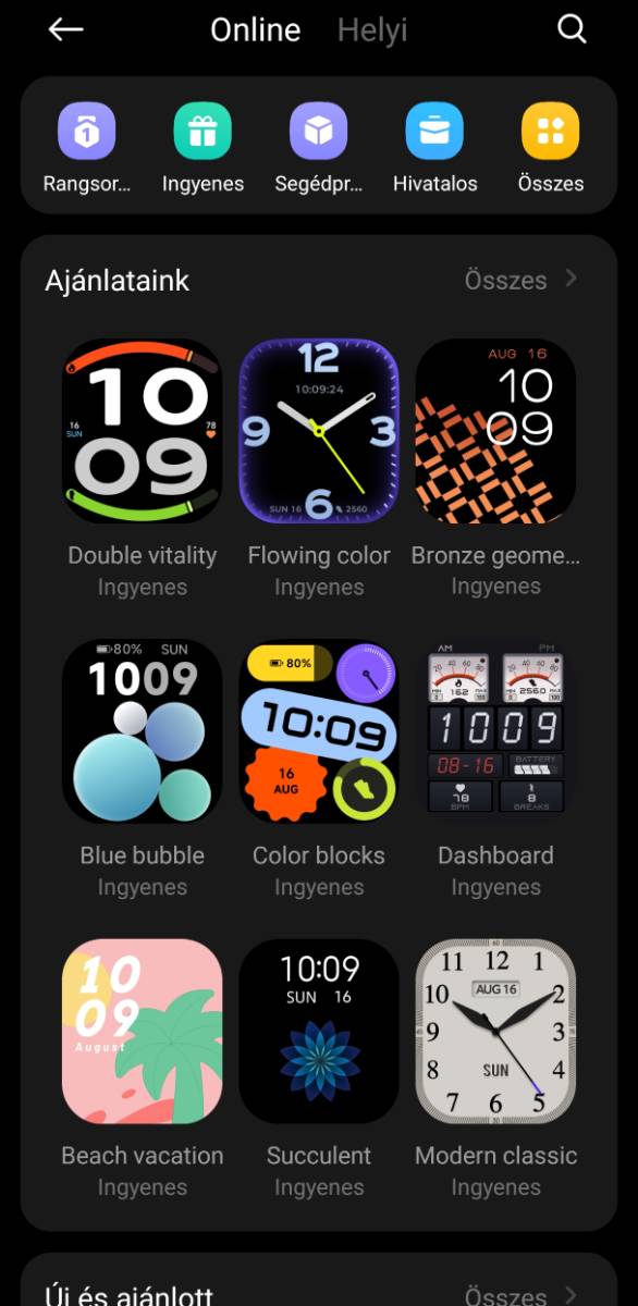 REDMI Watch 6 Active óralapok