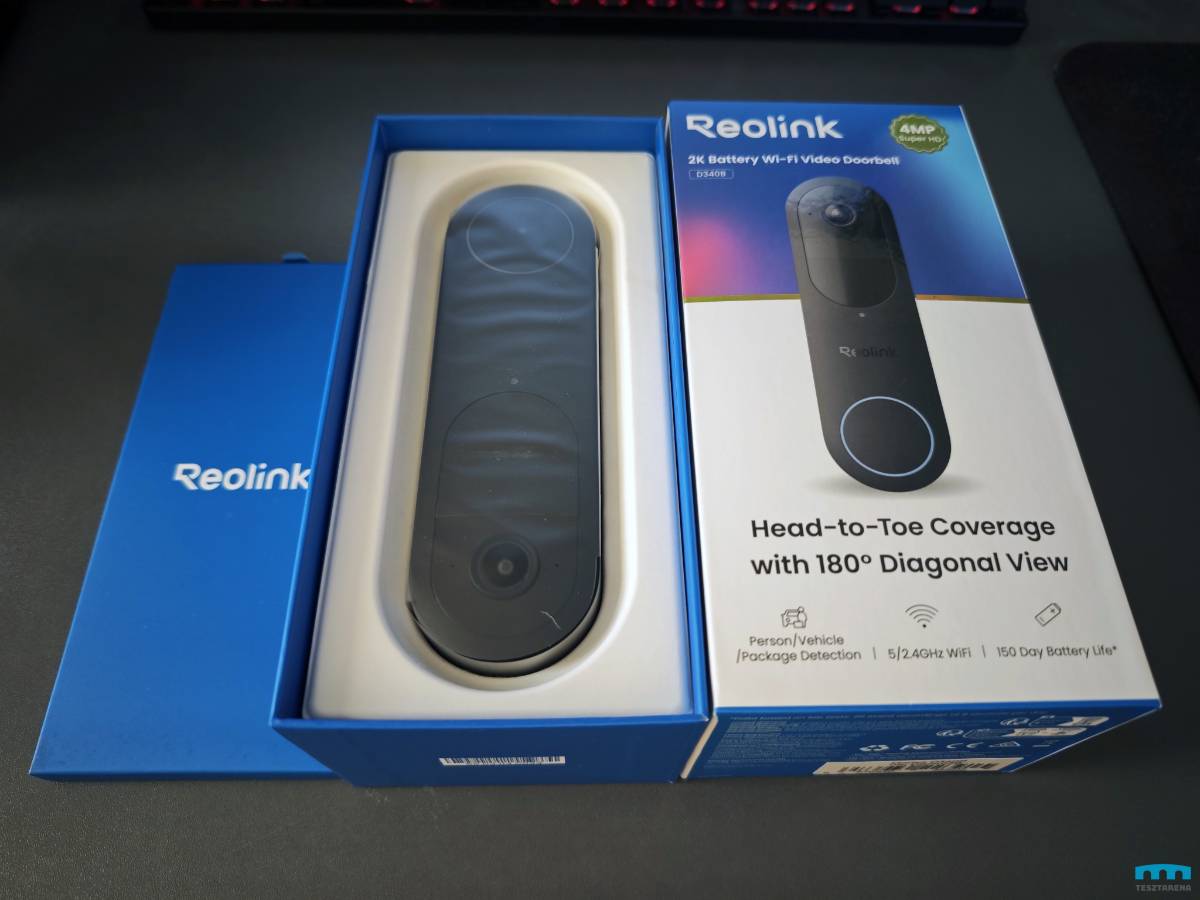 Reolink D340B doboza kinyitva