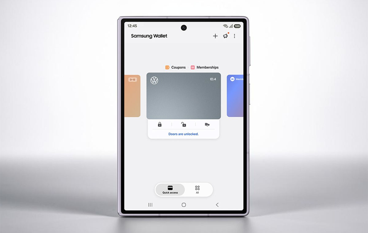 Samsung telefonnal nyithatók és indíthatók a Volkswagenek Magyarországon
