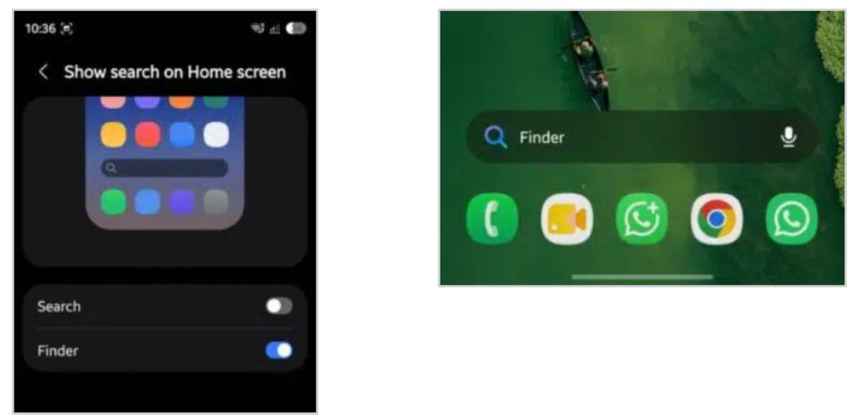 Samsung új Finder