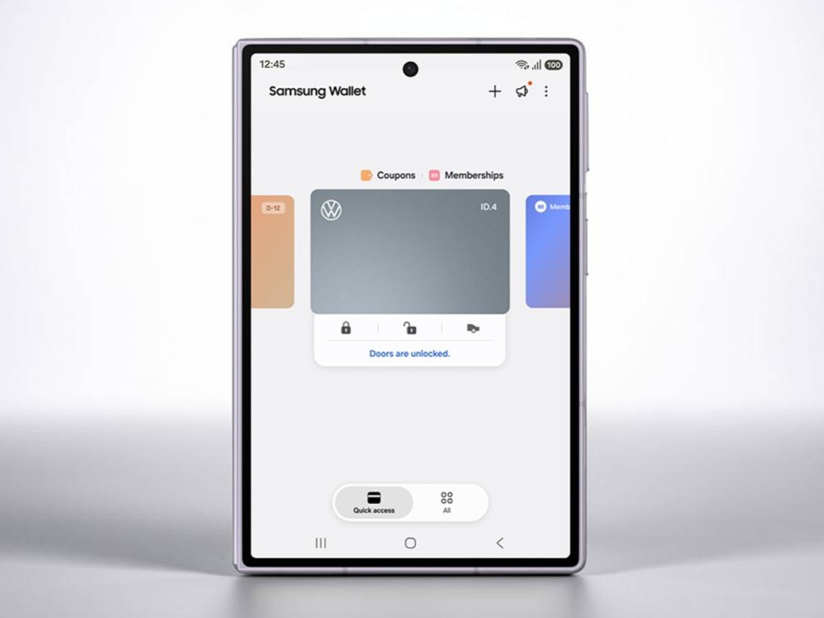Samsung Wallet digitális slusszkulcs