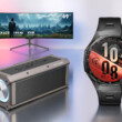 Egyedi hangszóró, 49″-os monitor, gyerek okosóra és Huawei óra
