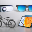 több méteres, szemüvegbe épített kijelző, 14" tablet, 26"-os e-bike, hangszóró