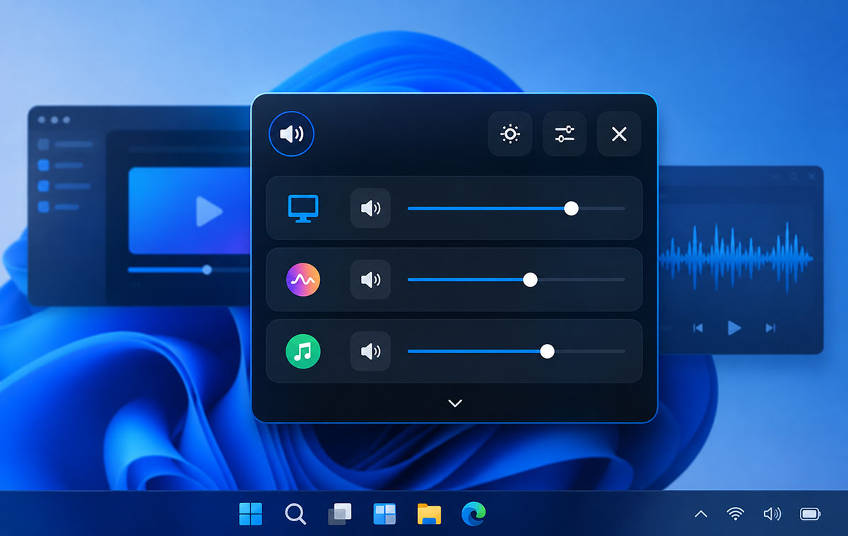 Windows Sound Mixer hang kezelő program