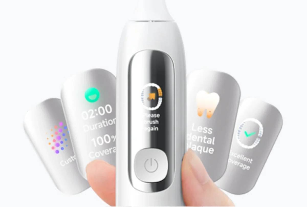 Xiaomi Mijia Smart Servo-oscillation Electric Toothbrush Pro kijelző