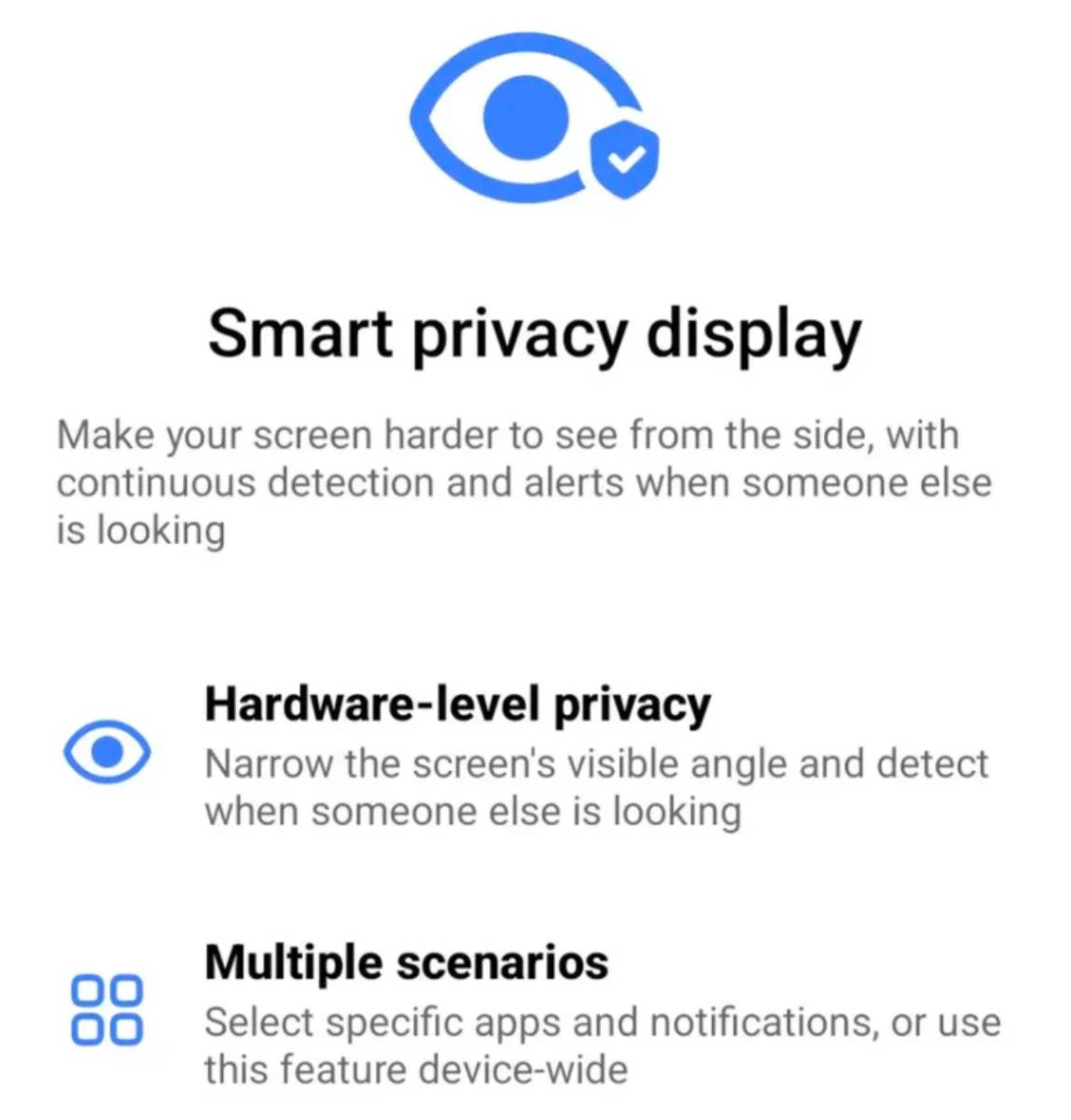 Xiaomi Smart Privacy Display leak