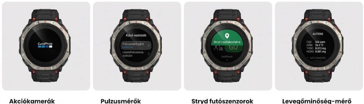 Amazfit T-Rex Dual Solar funkciók