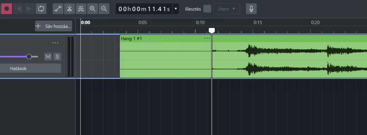 Audacity felvétel