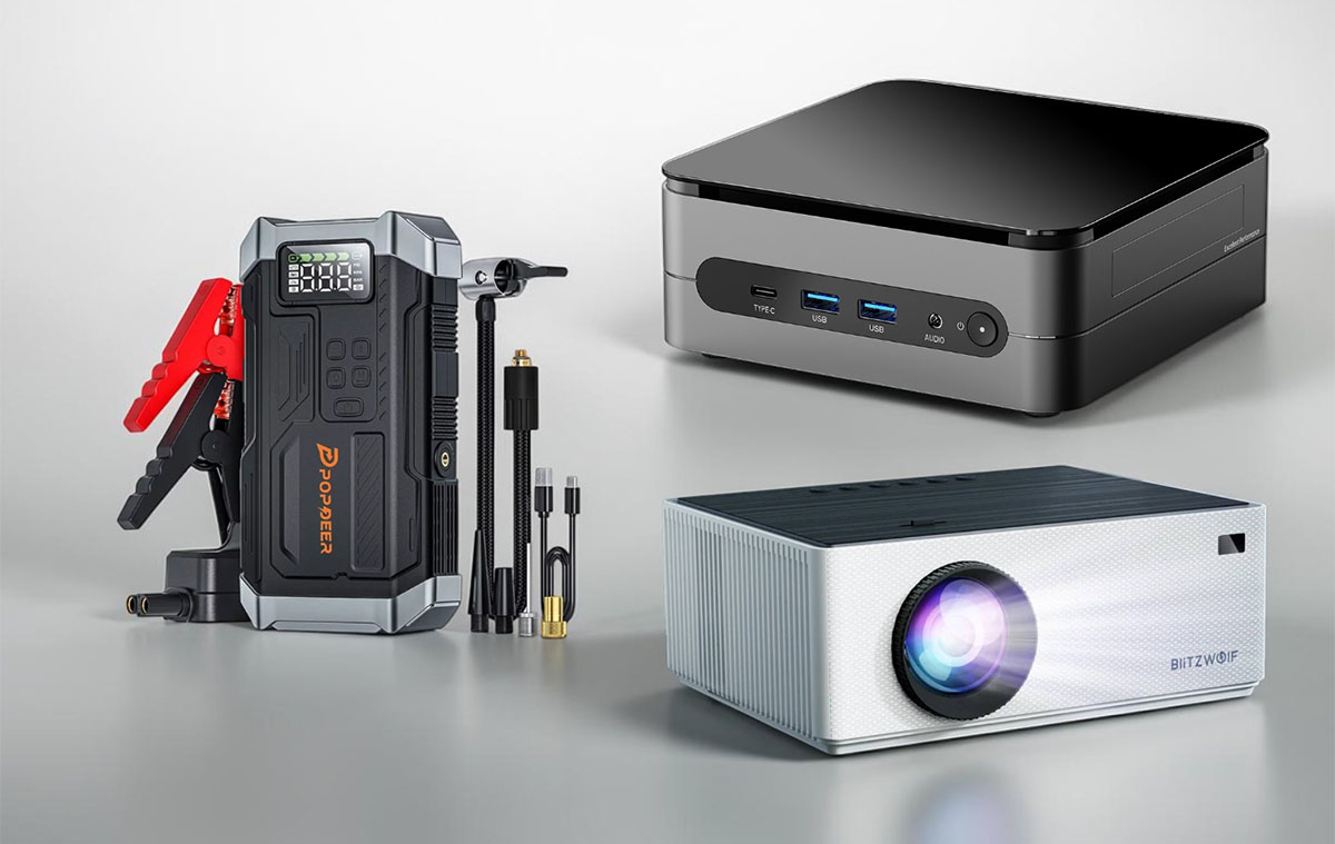 erős mini PC olcsón, egész falnyi Full HD kép, autós vészhelyzeti kütyü