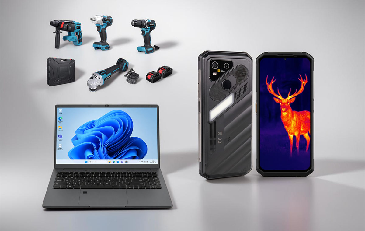 Laptop, új Xiaomi tablet, strapabíró telefon, akkus szerszámok