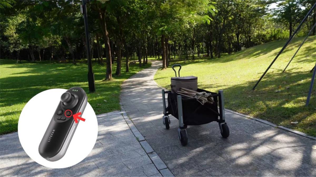 LITEFAR elektromos szállító kocsi távirányítóval
