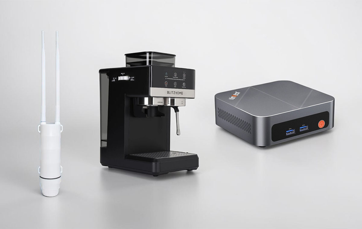 Eszement olcsó darálós kávéfőző, wifi kertbe, mini PC