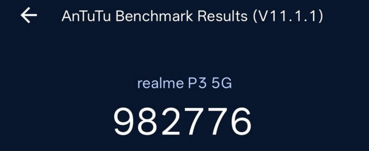 realme P3 AnTuTu 11