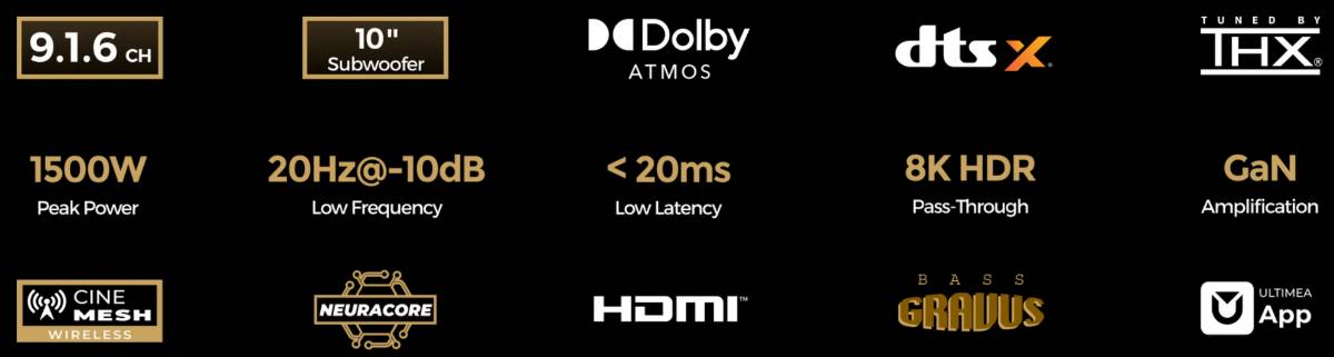 Soundbar jellemzők