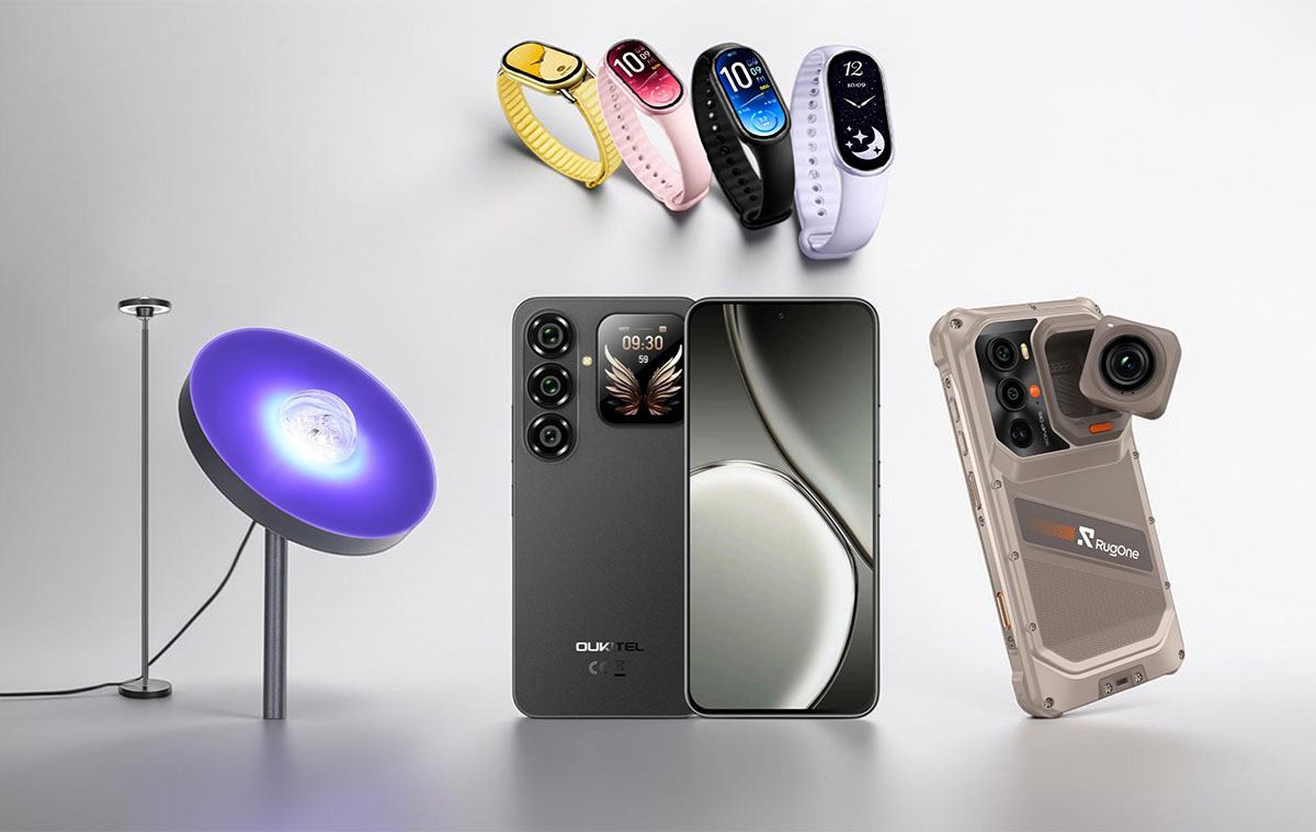 Telefon két kijelzővel, lámpa teszt, soundbar, telefon kivehető akciókamerával