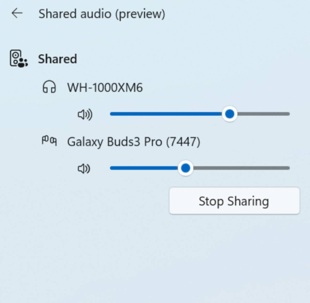 Windows 11 26H2 Shared audio