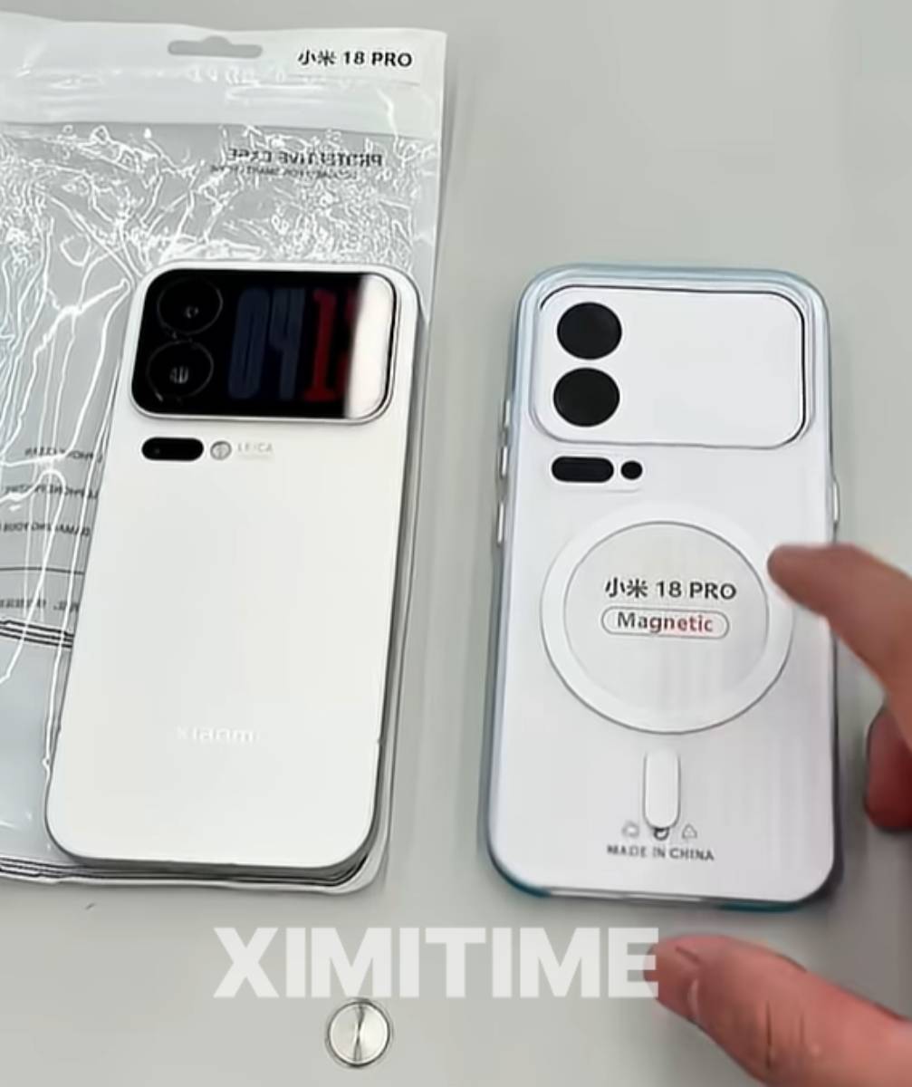 Xiaomi 18 Pro kiszivárgott tok és telefon