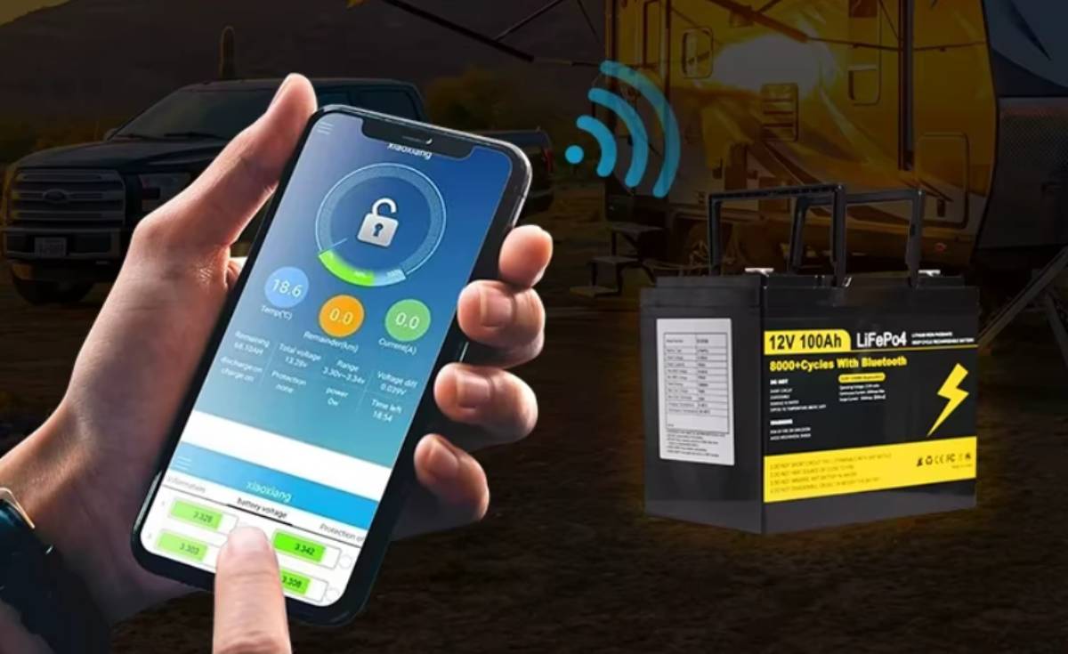 Xmund 12V 100Ah LiFePO4 akkumulátor app