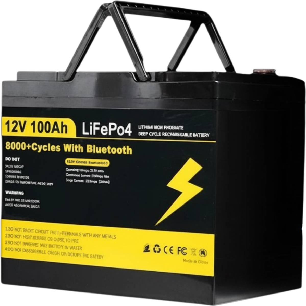 Xmund 12V 100Ah LiFePO4 akkumulátor