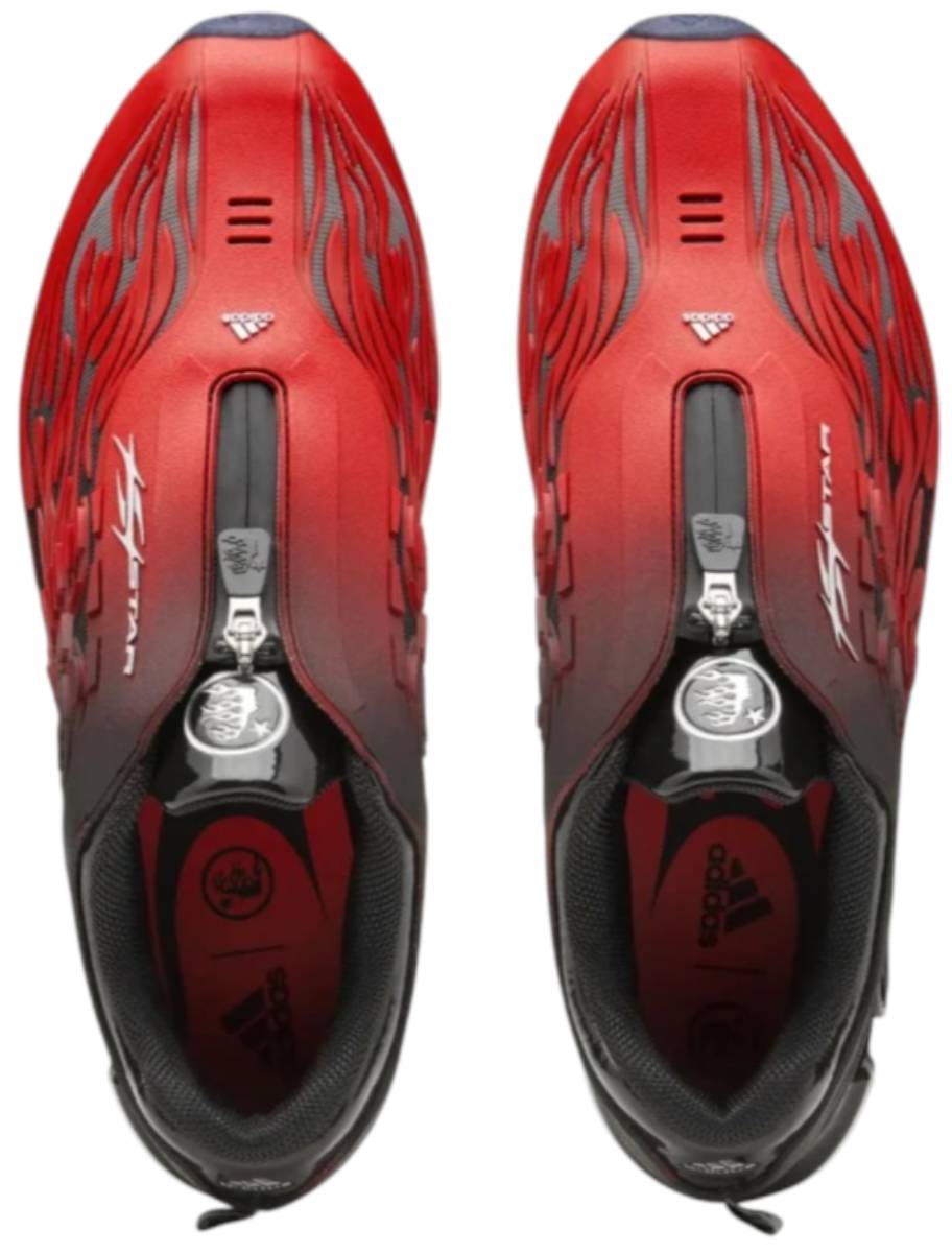 adidas Megaride S2 x Hellstar “Red/Black” fentről