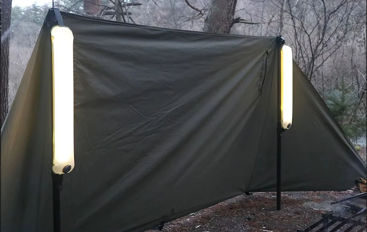 Bikight felfújható lámpa napelemmel