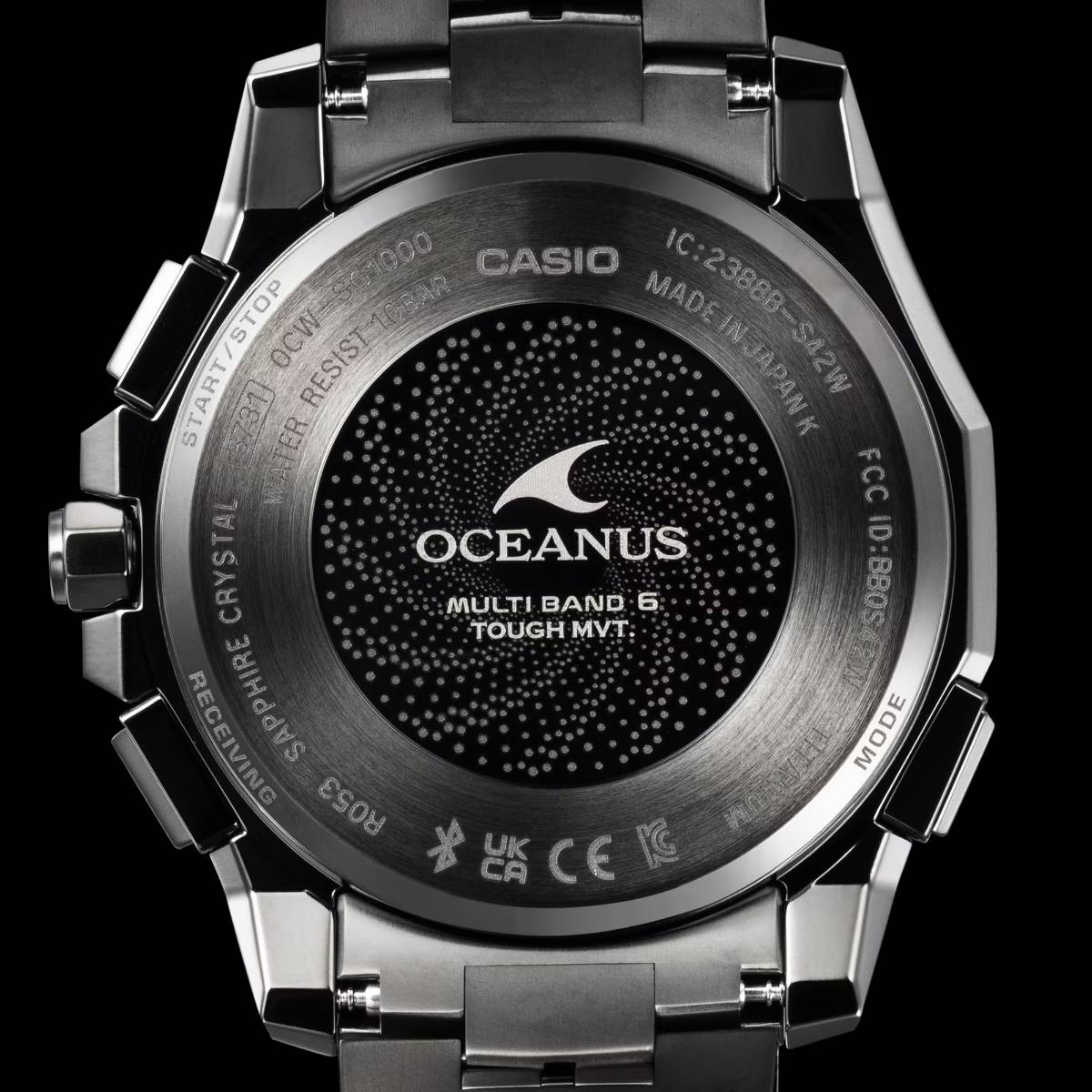 Casio Oceanus Manta OCW-SG1000MC hátlap