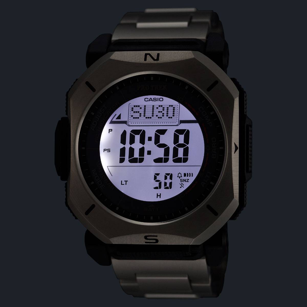 Casio Pro Trek PRW-69YT háttérvilágítás