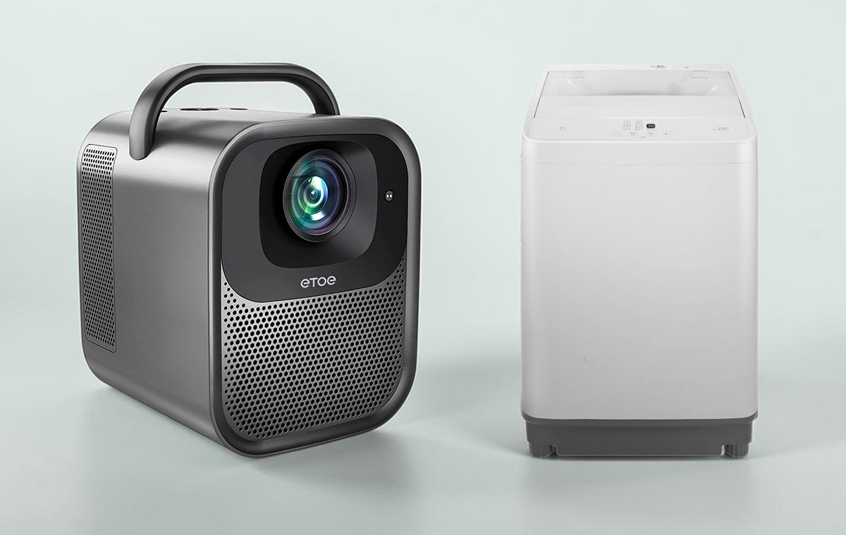 Google TV projektor nagy fényerővel és 30 000 Ft-os Xiaomi mosógép